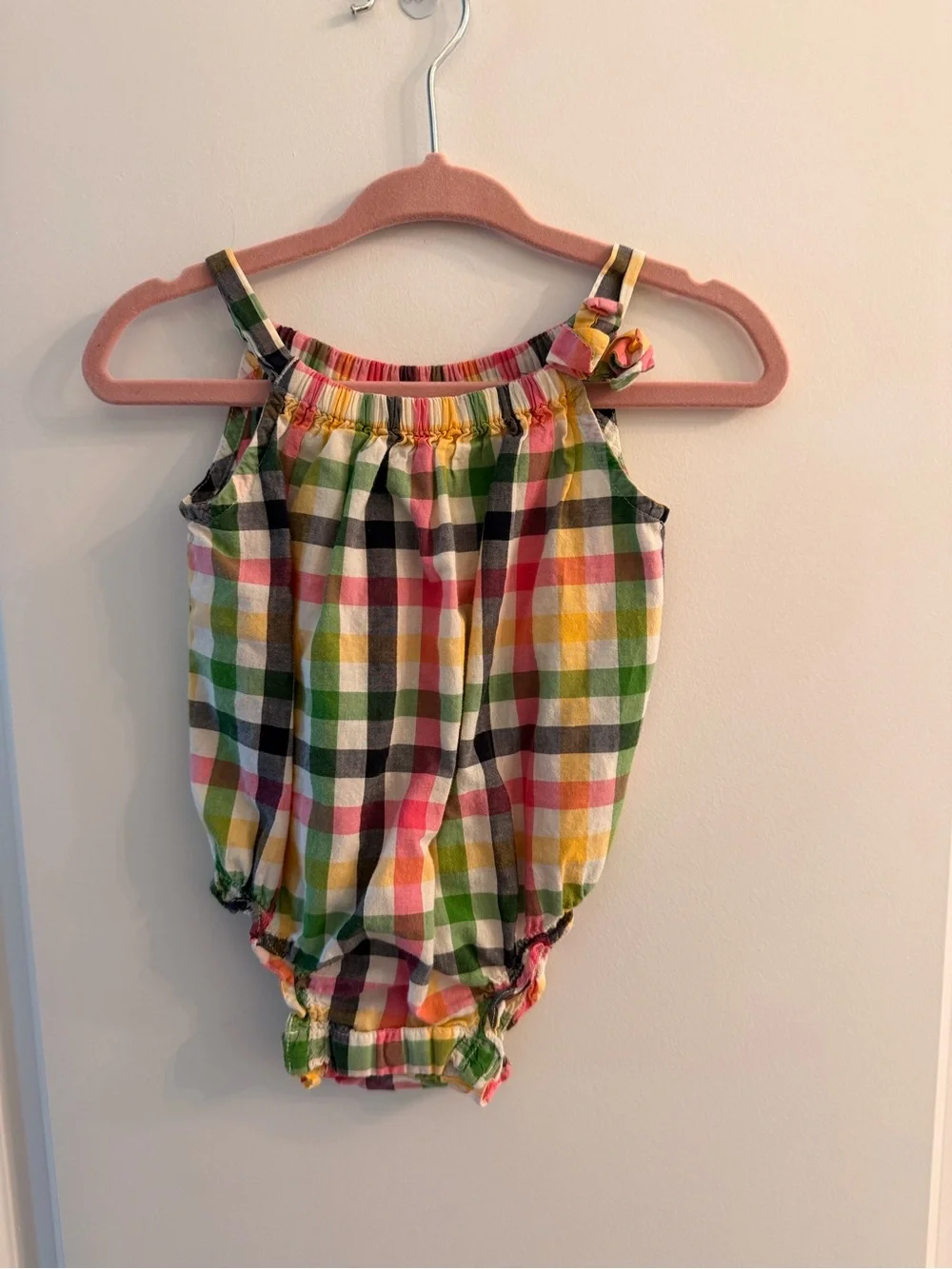 BabyGAP Multicolor Plaid Cotton Baby One-Piece